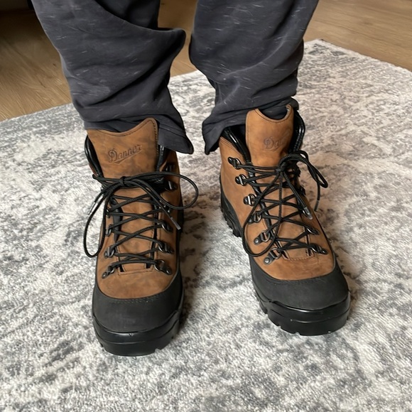 Danner Combat Hiker Brown Leather Boots Men’s W 9.5 - Picture 3 of 12
